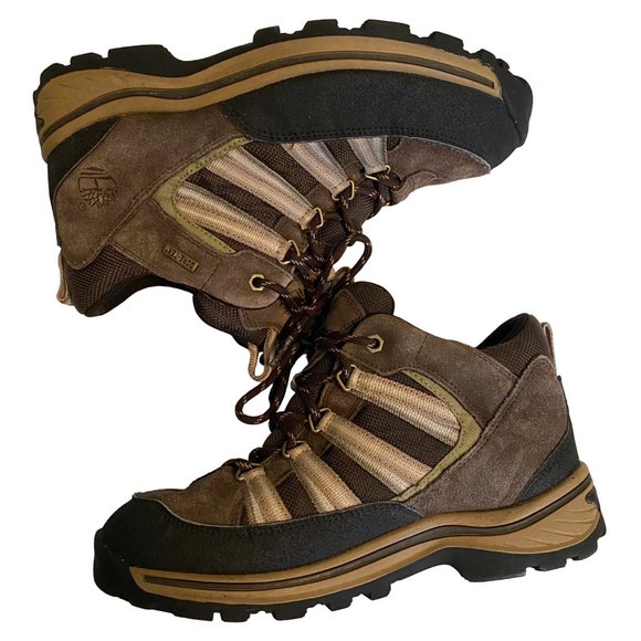 Timberland 66934 Gore-Tex Leather Rugged Outdoor Hiking Boots Big Boy Size 4.5 - Picture 4 of 10